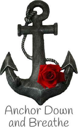 image of an anchor and red rose